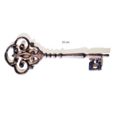 Κλειδί σιδερένιο Vintage Brown-Gold Large, 25cm