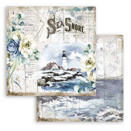 Χαρτιά scrapbooking Stamperia 10τεμ, 30.5x30.5cm, Romantic Sea Dream