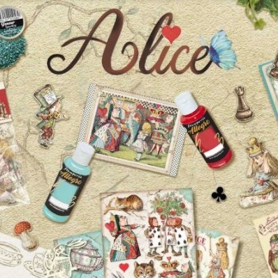 Alice Through the Looking Glass Stamperia Collection