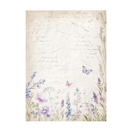 Σετ 8 ριζόχαρτα ντεκουπάζ Stamperia 10.5×14.8cm, Backgrounds, Lavender